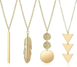 zestaw-4-zlotych-naszyjnikow-damskich-modna-bizuteria-boho-pozlacane