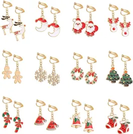 kolczyki-na-klipsy-dla-dziewczynek-12-par-swiateczne-renifer-mikolaj