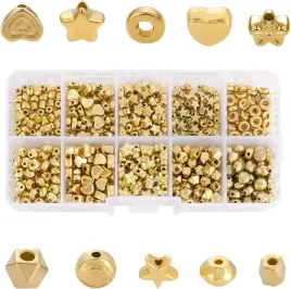 zlote-koraliki-dystansowe-500-szt-do-bizuterii-diy-gwiazdy-serca