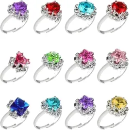 zestaw-12x-pierscionki-ksiezniczka-regulowane-pudelko-w-ksztalcie-serca