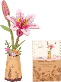puzzle-3d-drewniany-kwiat-lilia-rowood-diy-prezent-dekoracja-walentynki