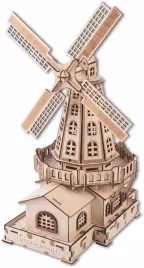 drewniane-puzzle-3d-wiatrak-model-do-skladania-na-prezent