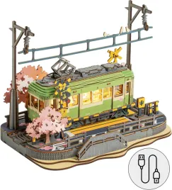 puzzle-3d-tramwaj-sakura-drewniany-lampka-led-anime-diy-zestaw-modelarski