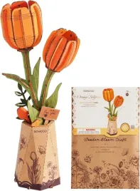 drewniane-puzzle-3d-tulipany-pomaranczowe-diy-prezent-walentynki