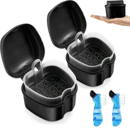 pudelko-na-protezy-zebowe-2szt-z-szczoteczka-higieniczne-czarne