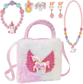 zestaw-bizuterii-dla-dziewczynki-torebka-jednorozec-plusz-7-elementow