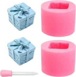 formy-silikonowe-do-swiec-2-szt-zestaw-diy-prezentowe-ksztalt-prezentu
