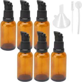 szklane-butelki-30ml-zestaw-6-sztuk-brazowe-na-krem-balsam-perfumy-lejek