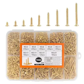 zestaw-mini-wkretow-m2-1660-szt-zlote-samogwintujace-z-plaskim-lbem