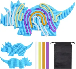 silikonowa-deska-sensoryczna-dinozaur-12-paskow-antystresowa-torba