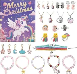 kalendarz-adwentowy-dla-dziewczynki-bizuteria-jednorozec-pierscionek-charmy