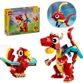 lego-creator-klocki-31145-czerwony-smok-3-w-1-rybka-feniks-na-prezent