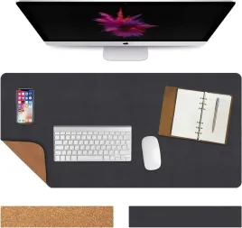 mata-na-biurko-dwustronna-korek-skora-pu-60x30-podkladka-ochronna