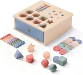 drewniana-zabawka-montessori-4w1-sorter-ksztaltow-edukacyjna-szufladka