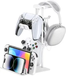 stojak-na-sluchawki-i-pady-uchwyt-na-kontroler-na-biurko-stalowy-bialy