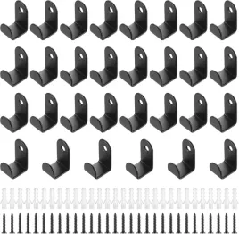 wieszaki-scienne-na-ubranie-czarne-stal-nierdzewna-zestaw-30-sztuk