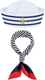 akcesoria-do-kostiumu-marynarza-czapka-apaszka-zestaw-granatowe