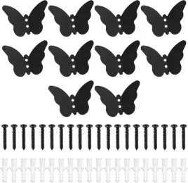 wieszaki-scienne-motyle-10szt-czarne-haki-na-ubrania-dekoracja