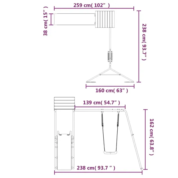 plac-zabaw-do-ogrodu-lite-drewno-sosnowe-stan-nowy