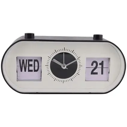 zegar-budzik-home-czarny-19cm