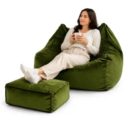 pufa-worek-xxl-podnozek-zielona-welur-duza-pufa-sako-zestaw-premium
