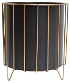 kwietnik-czarny-ze-zlotym-stelazem-27x23cm