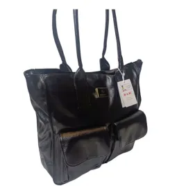 torba-fashion-bag-czarna-eko-skora-tote-bag-z-kieszeniami