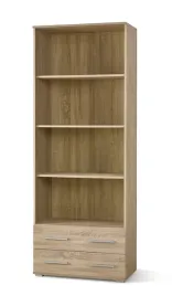 duzy-regal-lima-reg3-na-ksiazki-dab-sonoma-z-szufladami-3-polki-200-cm