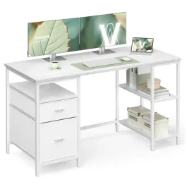 biurko-stolik-komputerowy-szuflady-polki-lewe-prawe-140x60-bialy-klon
