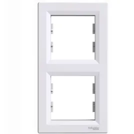 asfora-ramka-podwojna-pionowa-dwukrotna-do-gniazdek-ozdobna-biala-schneider