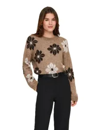 only-sweter-damski-cieply-klasyczny-brazowy-modny-mieciutki-dlugi-rekaw