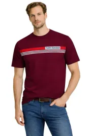 t-shirt-koszulka-meska-3032-bordowy-bawelniana-wygodna-bordowa-nadruk
