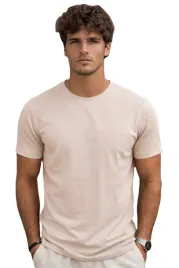 t-shirt-koszulka-meska-bawelniana-klasyczna-gladka-basic-bez-logo-bezowy