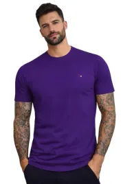 t-shirt-koszulka-meska-fioletowa-bawelniana-basic-bawelna-na-co-dzien-logo