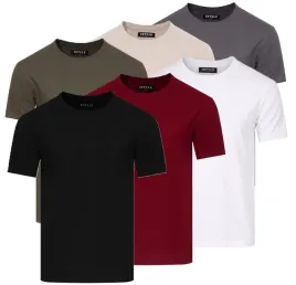 t-shirt-koszulka-meska-bawelniana-klasyczna-gladka-zestaw-6pack-basic