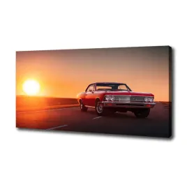 foto-obraz-na-plotnie-czerwony-samochod-100x50-cm