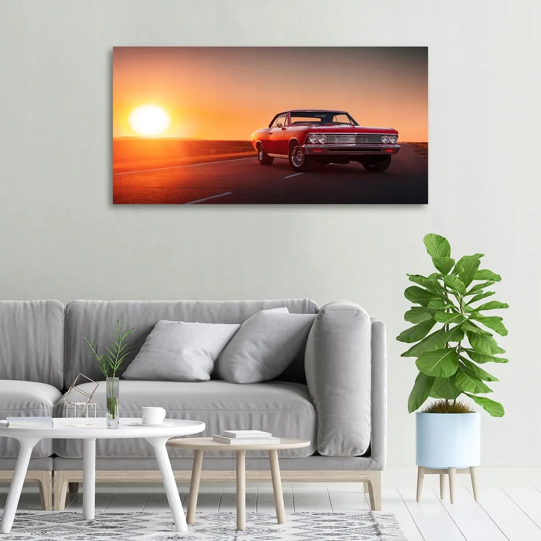 foto-obraz-na-plotnie-czerwony-samochod-100x50-cm-stan-nowy