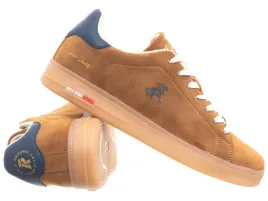 rifle-jeans-buty-meskie-sneakersy-niskie-wygodne-klasyczne-brazowe-logo