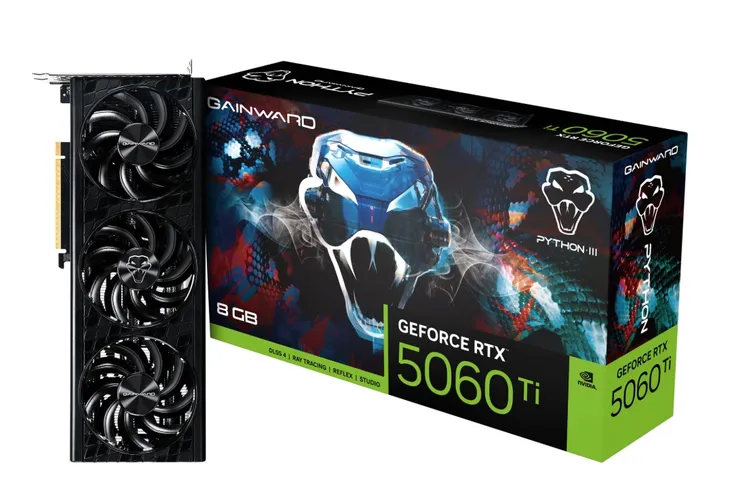 karta-graficzna-geforce-gainward-rtx-5060-ti-python-iii-8gb-gddr7-interfejs-zlacza-karty-pci-express
