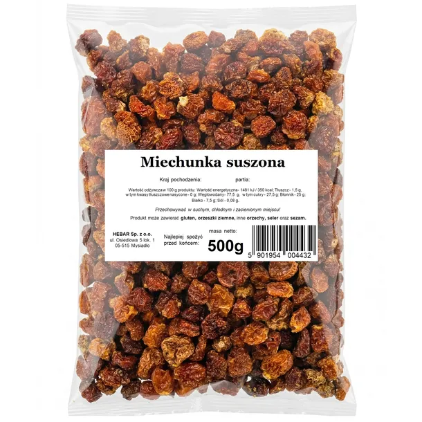 MIECHUNKA SUSZONA 500G BEZ CUKRU BEZ DODATKU CUKRU PERUWIAŃSKA SUPERFOOD