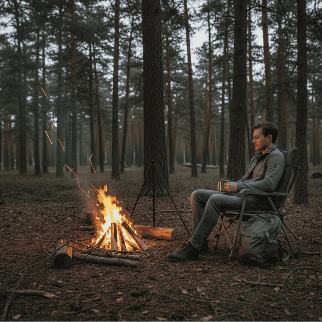 krzeslo-turystyczne-kempingowe-skladane-fotel-4-pozycje-szare-pokrowiec-stan-nowy