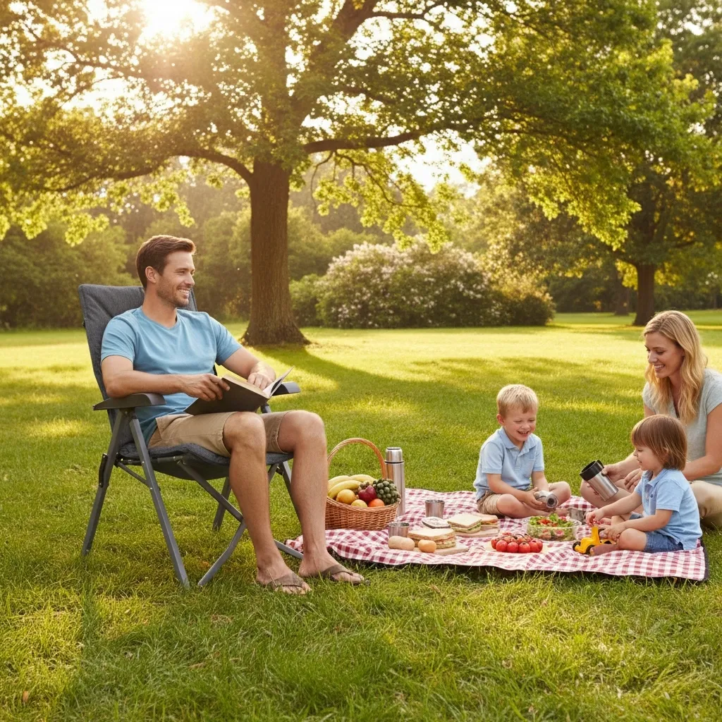 krzeslo-turystyczne-kempingowe-skladane-fotel-4-pozycje-szare-pokrowiec-stan-nowy