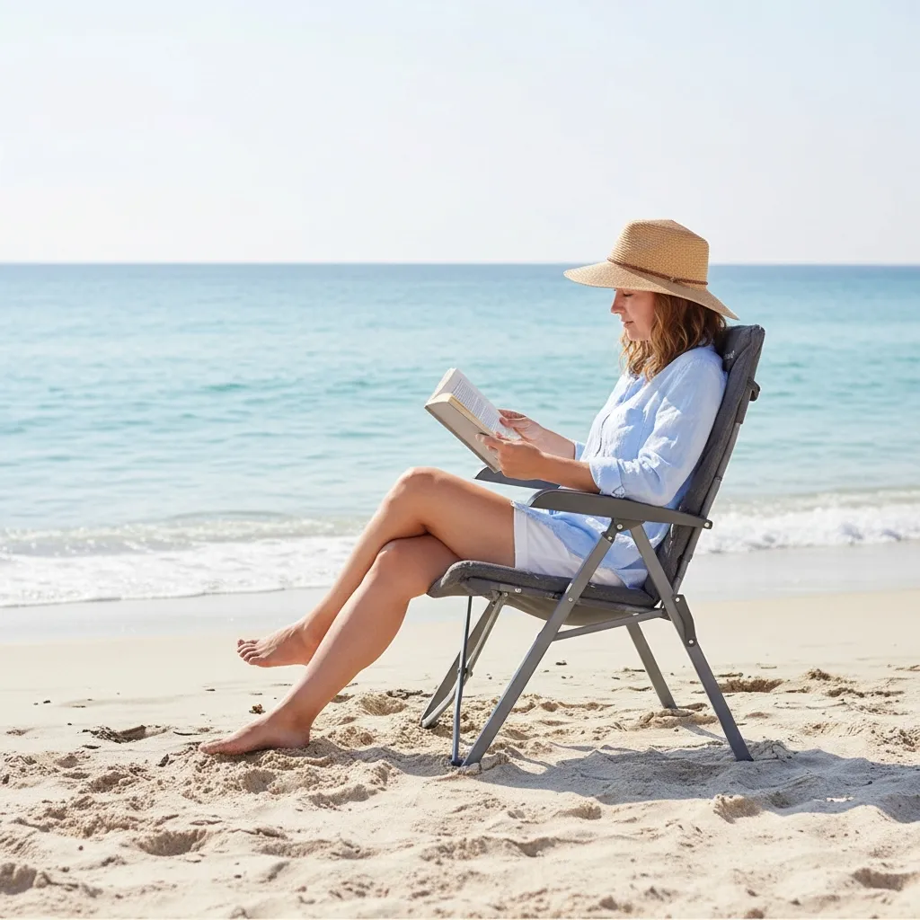 krzeslo-turystyczne-kempingowe-skladane-fotel-4-pozycje-szare-pokrowiec-stan-nowy