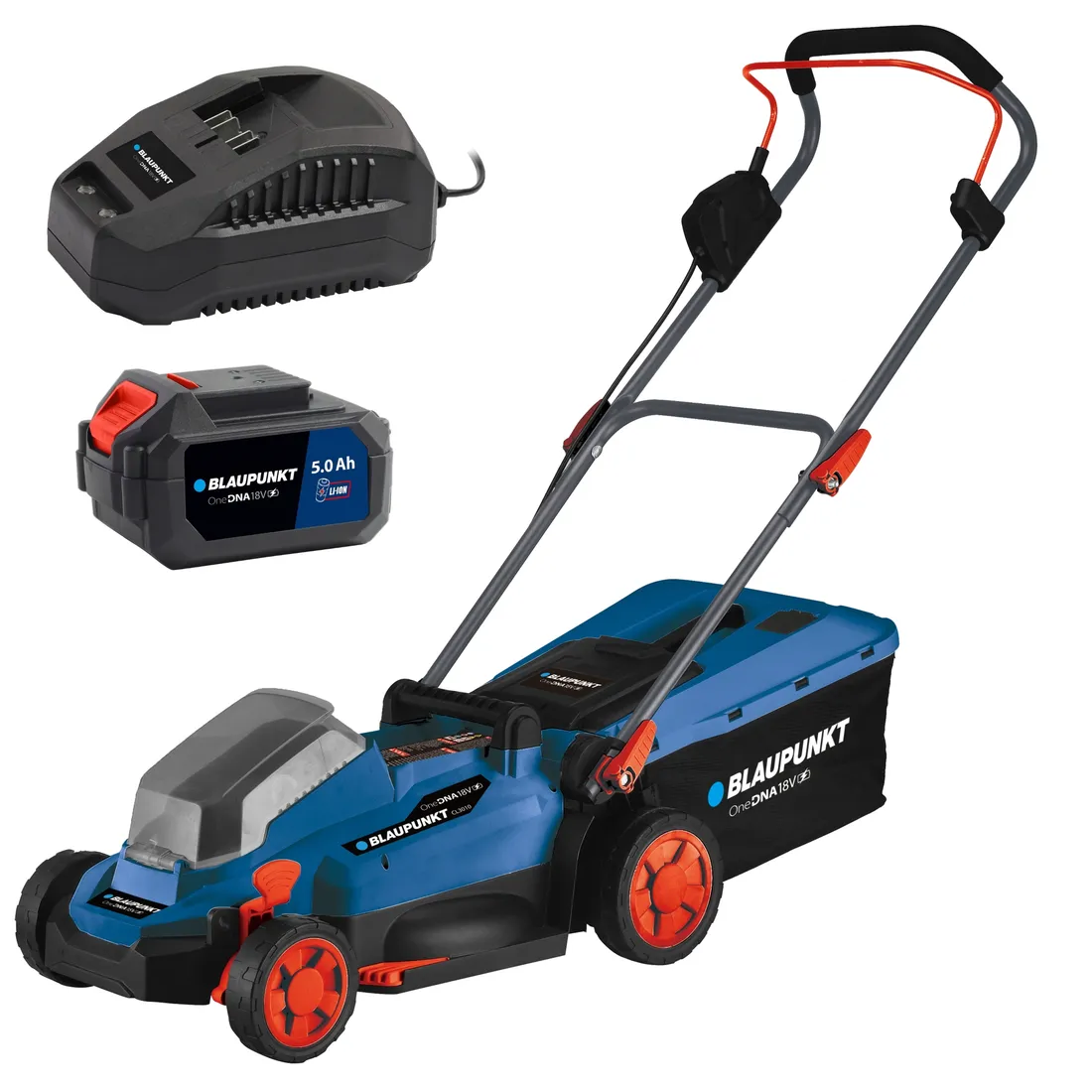 kosiarka-akumulatorowa-18v-33-cm-aku-5ah-ladowarka-blaupunkt-cl3010-stan-nowy