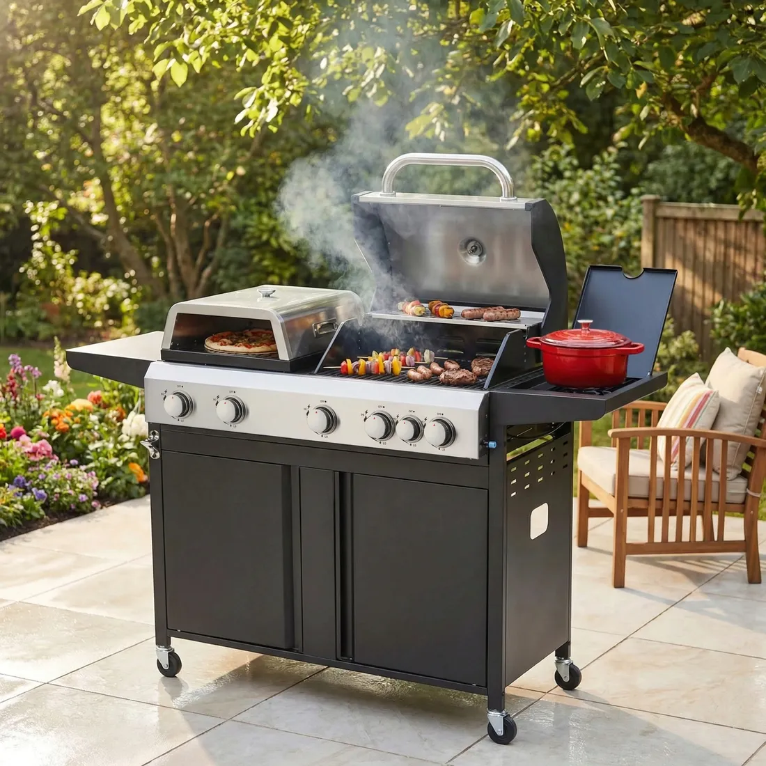 grill-gazowy-5-1-palnikow-piec-do-pizzy-ruszt-205-kw-pokrowiec-blaupunkt