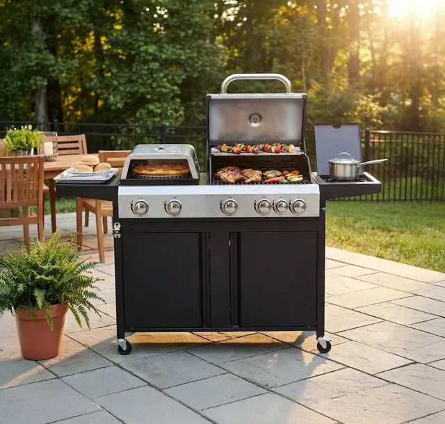 grill-gazowy-5-1-palnikow-piec-do-pizzy-ruszt-205-kw-pokrowiec-blaupunkt-moc-20-5-kw