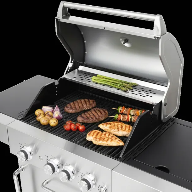 grill-gazowy-3-1-led-palnikow-zeliwny-148-kw-pokrowiec-blaupunkt-gg321-szerokosc-rusztu-45-cm