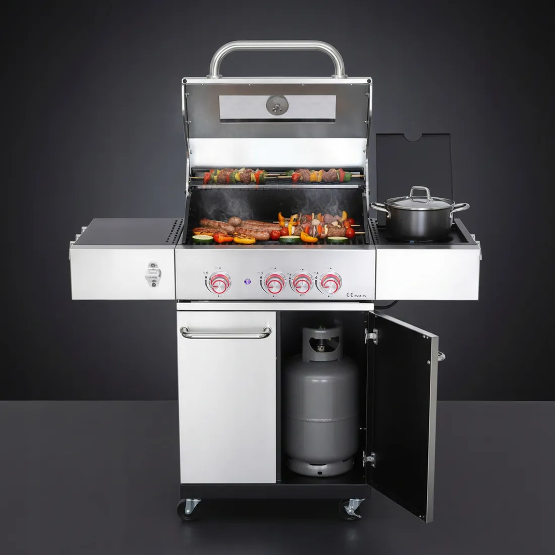 grill-gazowy-3-1-led-palnikow-zeliwny-148-kw-pokrowiec-blaupunkt-gg321