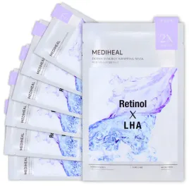 mediheal-zestaw-7-oczyszczajacych-maska-w-plachcie-z-retinolem-i-lha-25ml