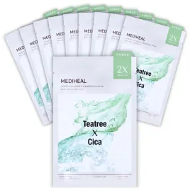 mediheal-koreanskie-maski-w-plachcie-twarz-lagodzace-teatree-cica-10-x-25ml